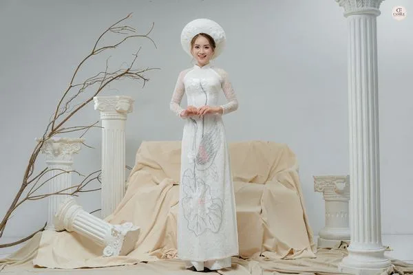 áo dài thêu tay đẹp 1