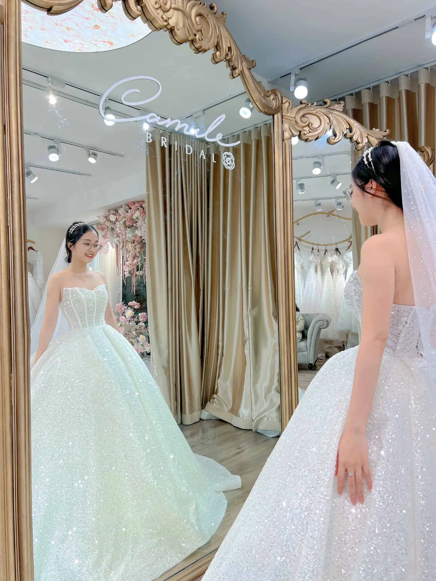 Thiết kế may đo váy cưới cô dâu Bùi Thu Trang (2)