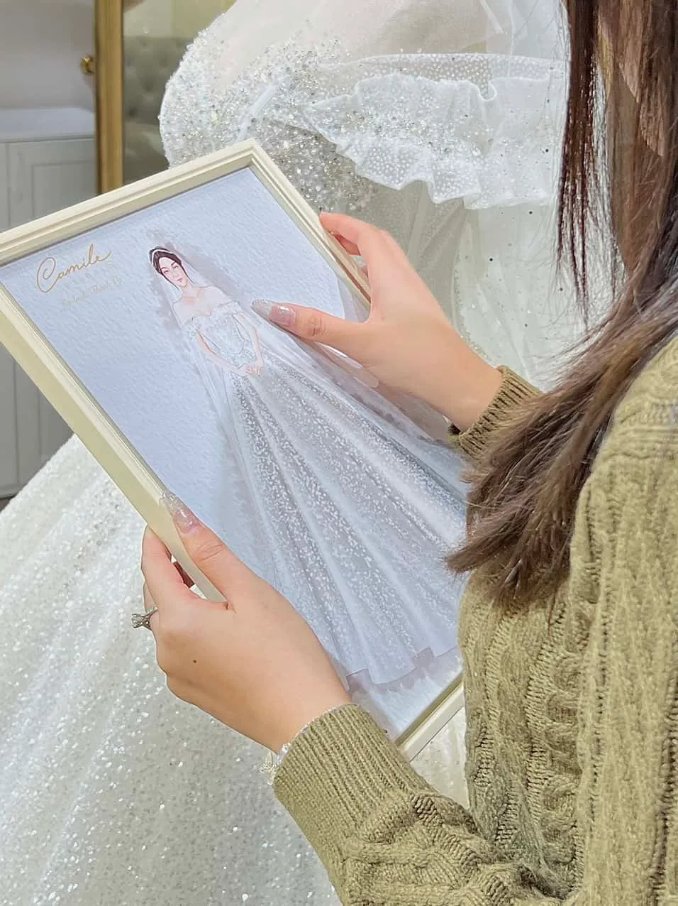 Thiết kế may đo váy cưới cô dâu Thanh Vy (2)