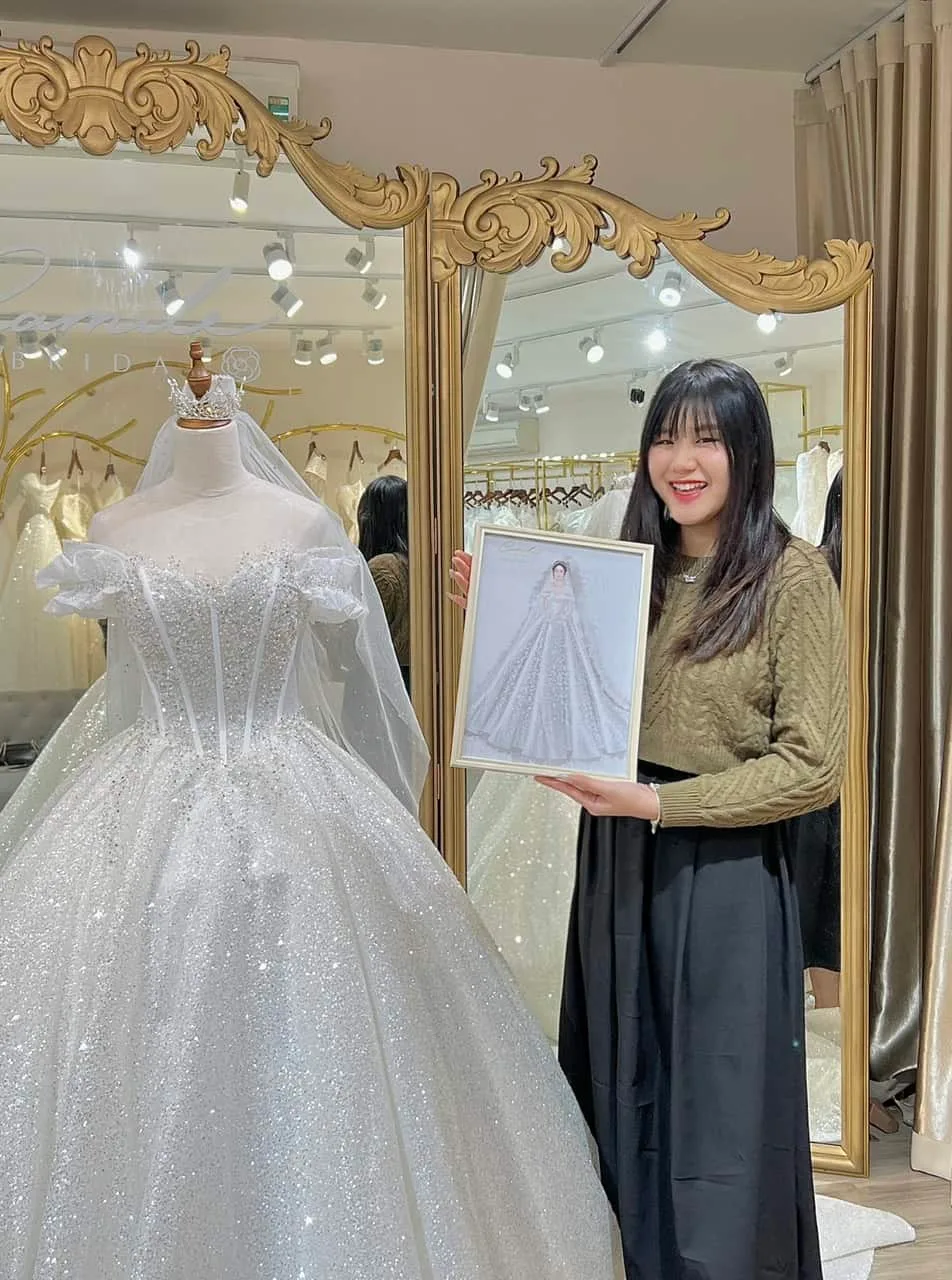 Thiết kế may đo váy cưới cô dâu Thanh Vy (6)