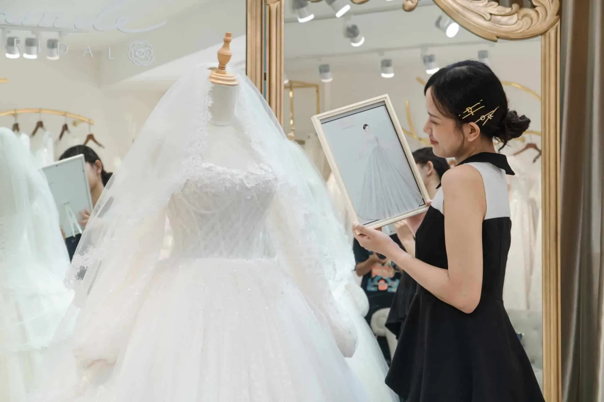 Thiết kế may đo váy cưới cô dâu Thu Trang (5)