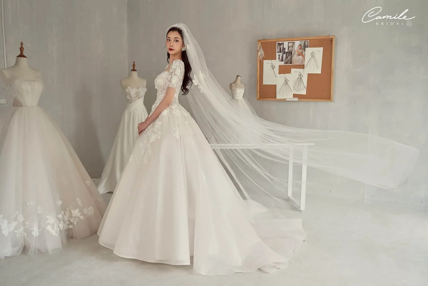 Bộ sưu tập Thơ Collection 2023-2024 Váy cưới thiết kế camile bridal (9)