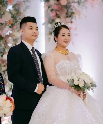 Designing the Perfect Big-Size Wedding Dress for Bride Huong Giang