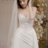 Custom–Made Wedding Dress for Bride Aline 2025
