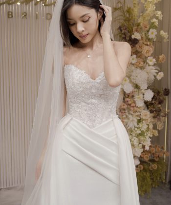 Custom–Made Wedding Dress for Bride Aline 2025