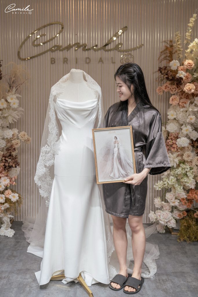 Custom-Made Wedding Dress for Bride Trung Anh