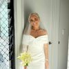 Custom made wedding dress for bride Kylie