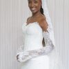 Custom made wedding dress for bride Arielle