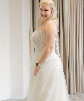 Custom made Wedding dress for bride Bronwyn