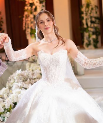 Custom made wedding dress for bride Alek Sandra