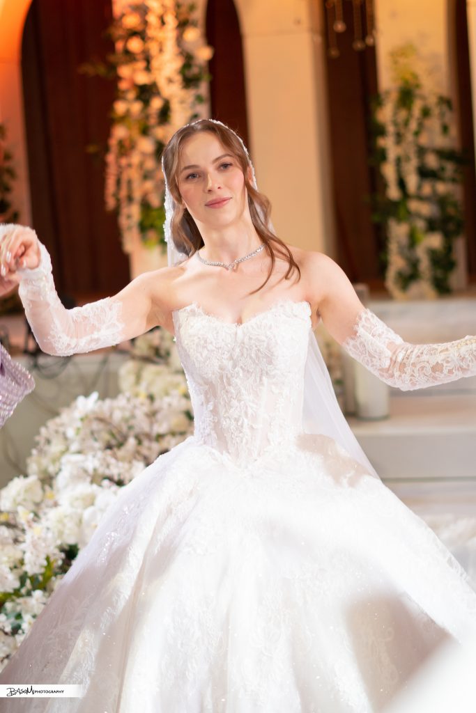 Custom made wedding dress for bride Alek Sandra
