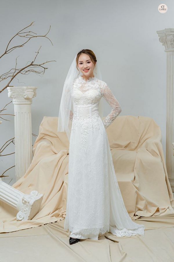 may áo dài cưới đẹp Top 10 địa chỉ may áo dài cưới đẹp và nổi tiếng nhất tại Hà Nội
