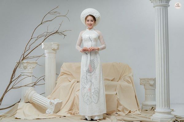 may áo dài cưới đẹp Giải đáp thắc mắc Thuê váy cưới bao nhiêu tiền tại Hà Nội?
