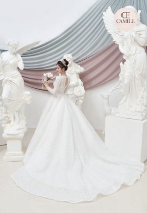 VÁY CƯỚI LUXURY CLASSIC 2021 01.Camile Bridal- Váy cưới Thiết Kế Cao Cấp 2021