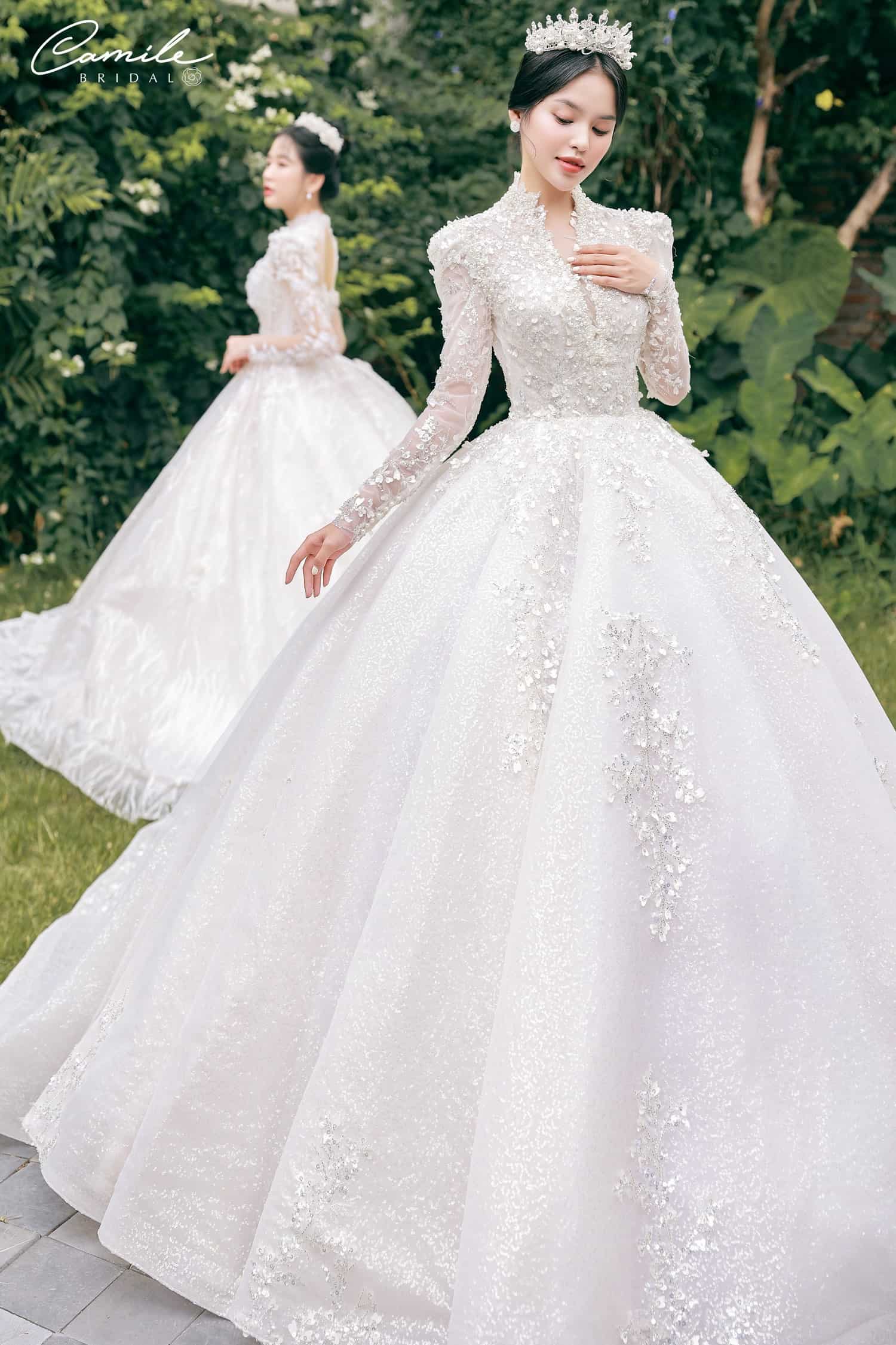Top 30 Mẫu váy cưới công chúa đẹp nhất 2024 từ Nicole Bridal