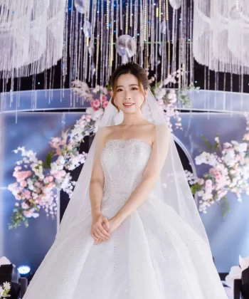 Thiết kế may đo váy cưới cô dâu Quỳnh Trang