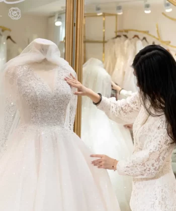 Thiết kế may đo váy cưới cô dâu Vân Vân