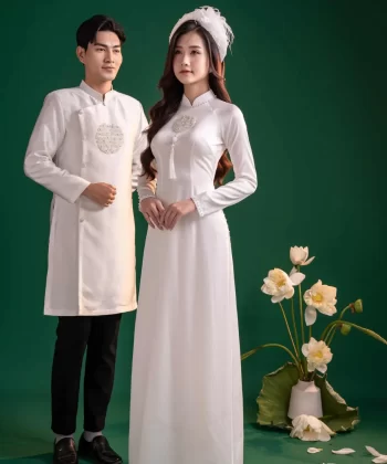 Áo dài thiết kế Mộc Liên Hoa Season 2- chiếc áo dài đỏ đầy cuốn hút tại Camile Bridal
