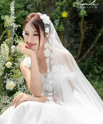 Look 14 Floral Collection Váy Cưới Phom Dáng A-Line Thanh Lịch Và Vai Trễ Quyến Rũ Giúp Bạn Tỏa Sáng Ngày Trọng Đại