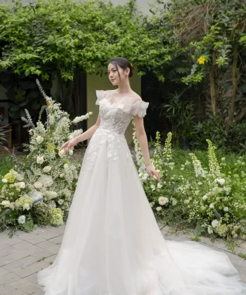 Look 15 Floral Collection - Váy Cưới Thiết Kế Dáng A-line Nhẹ Nhàng