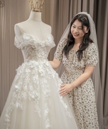Thiết kế may đo váy cưới | Custom – made Wedding Gown for Bride Minh Trang