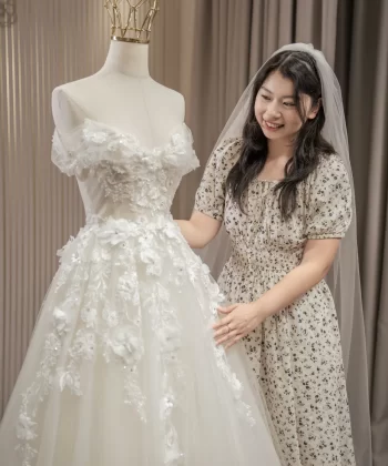 Thiết kế may đo váy cưới | Custom – made Wedding Gown for Bride Minh Trang