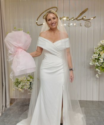 Custom-made wedding gowns for bride Melina